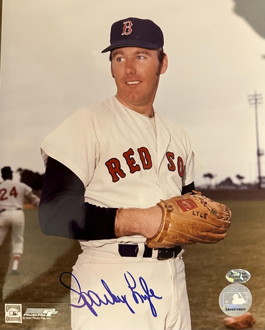 Sparky Lyle (Red Sox) signed 8x10 Sureshot COA